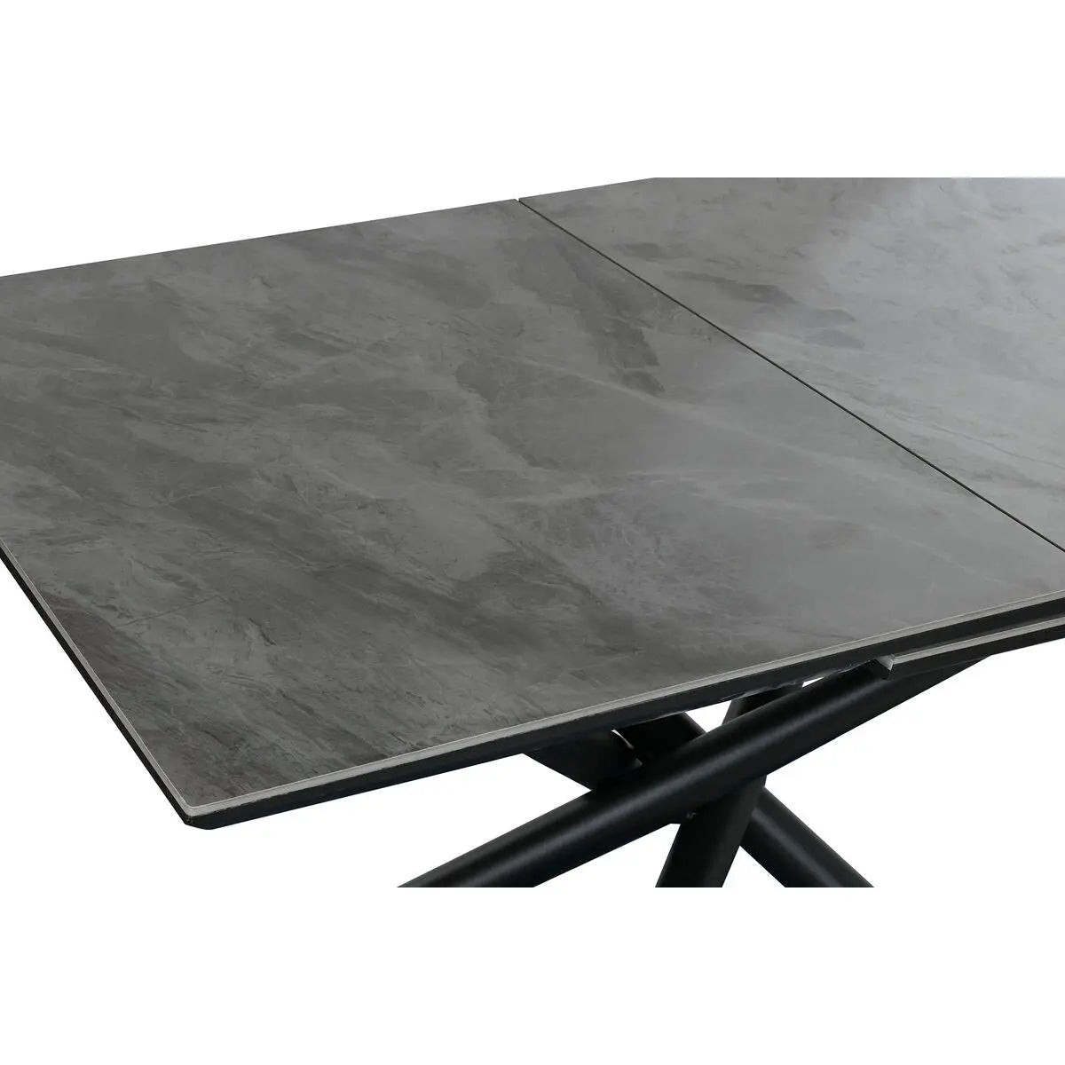 Table de Salle à Manger Home ESPRIT Noir Gris Métal Céramique 160 x 90 x 76 cm Mamm