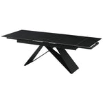 Table de Salle à Manger Home ESPRIT Noir Métal Céramique 160 x 90 x 75 cm Bigbuy