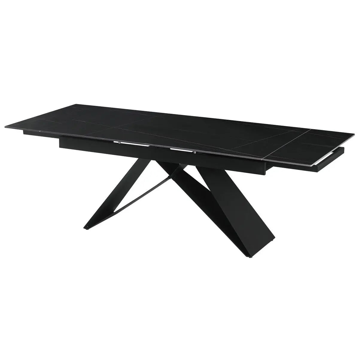 Table de Salle à Manger Home ESPRIT Noir Métal Céramique 160 x 90 x 75 cm Bigbuy
