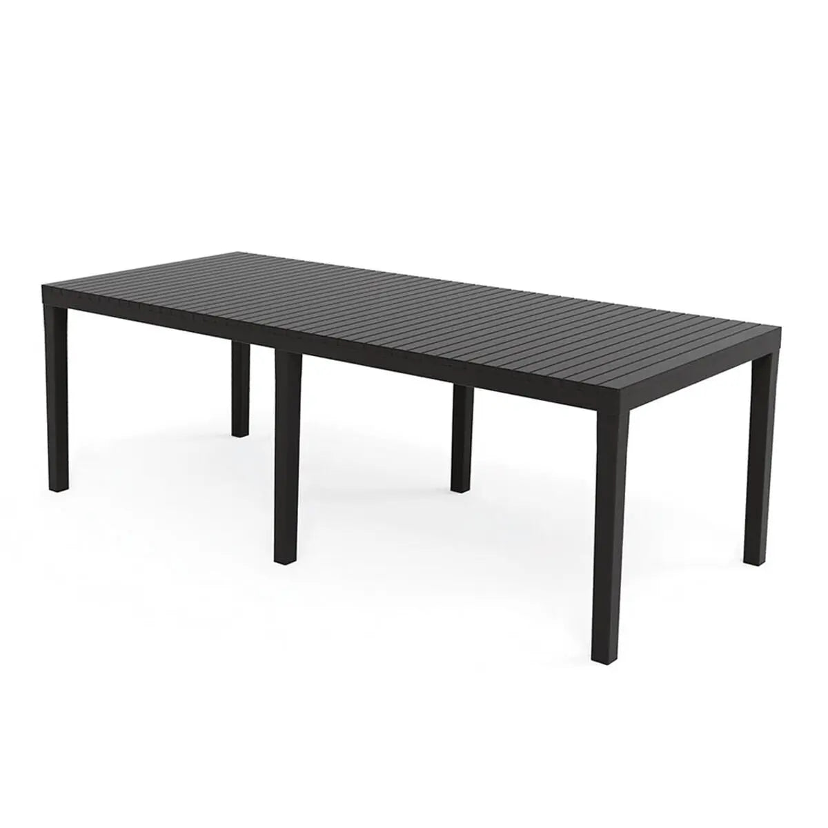Table de Salle à Manger IPAE Progarden Indo ind012an Extensible Anthracite 220 x 90 x 72 cm Bigbuy