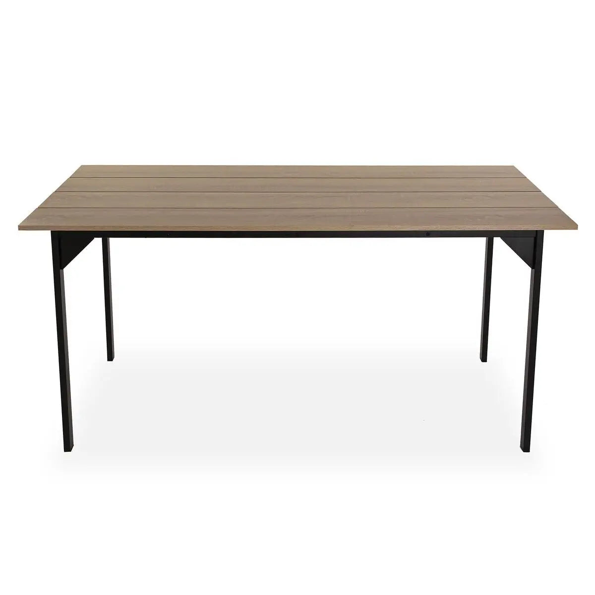 Table de Salle à Manger Versa Collins Métal Mélamine Bois MDF 75 x 80 x 164,5 cm Bigbuy