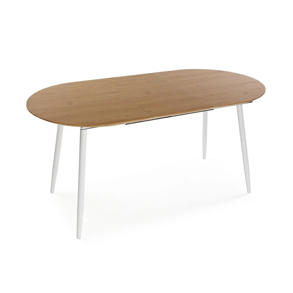 Table de Salle à Manger Versa DOINYO  Blanc Métal Bois MDF 80 x 75 x 160 cm Bigbuy