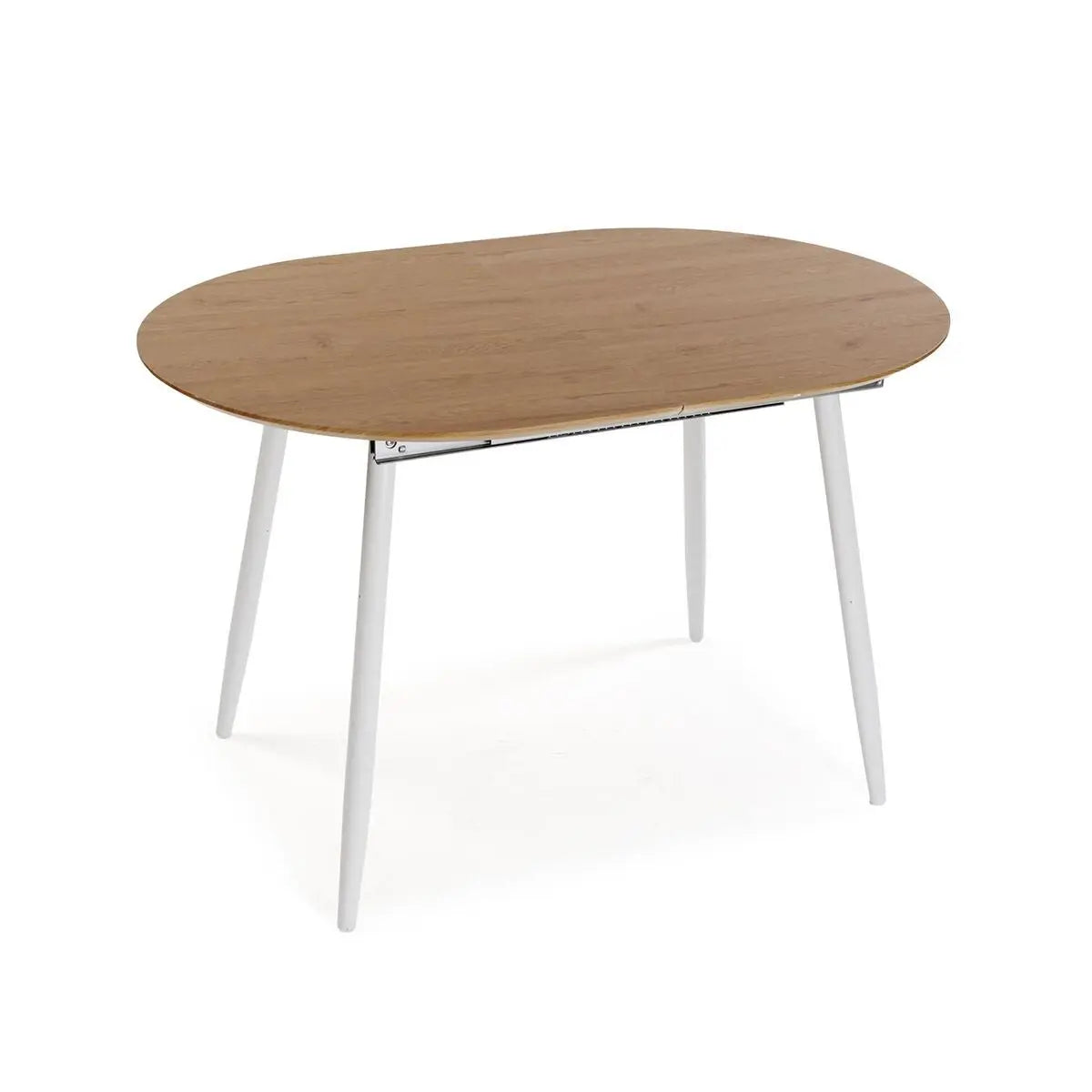 Table de Salle à Manger Versa DOINYO  Blanc Métal Bois MDF 80 x 75 x 160 cm Bigbuy