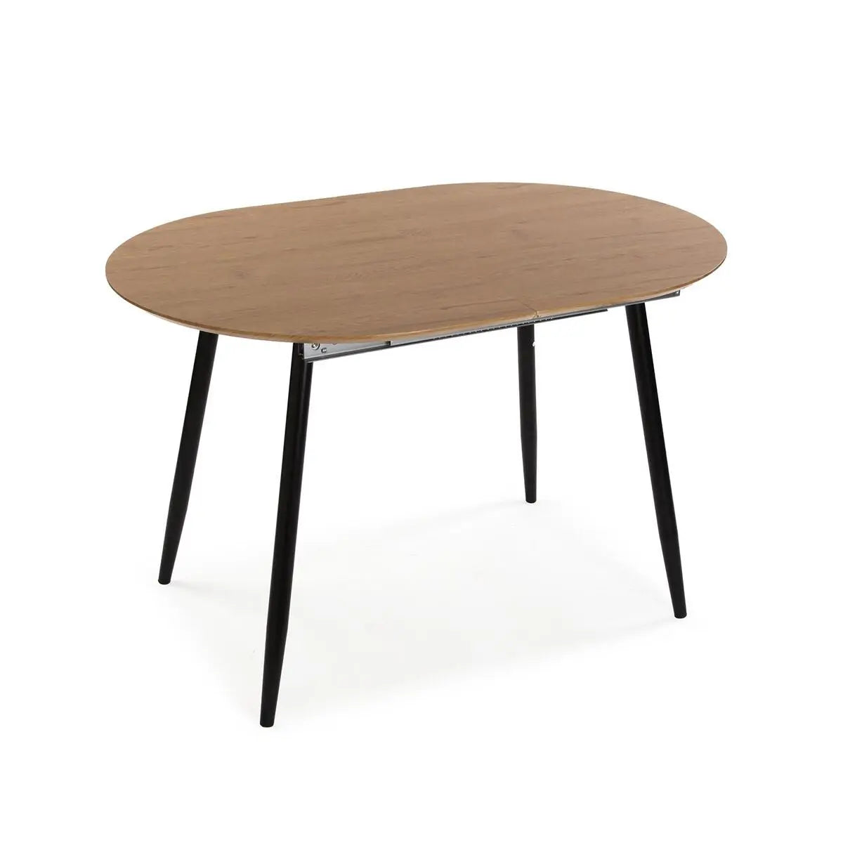 Table de Salle à Manger Versa DOINYO  Noir Métal Bois MDF 80 x 75 x 160 cm Bigbuy