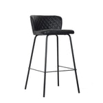 Tabouret DKD Home Decor 40 x 42,5 x 81,5 cm Noir Bleu Métal Blue marine Mamm