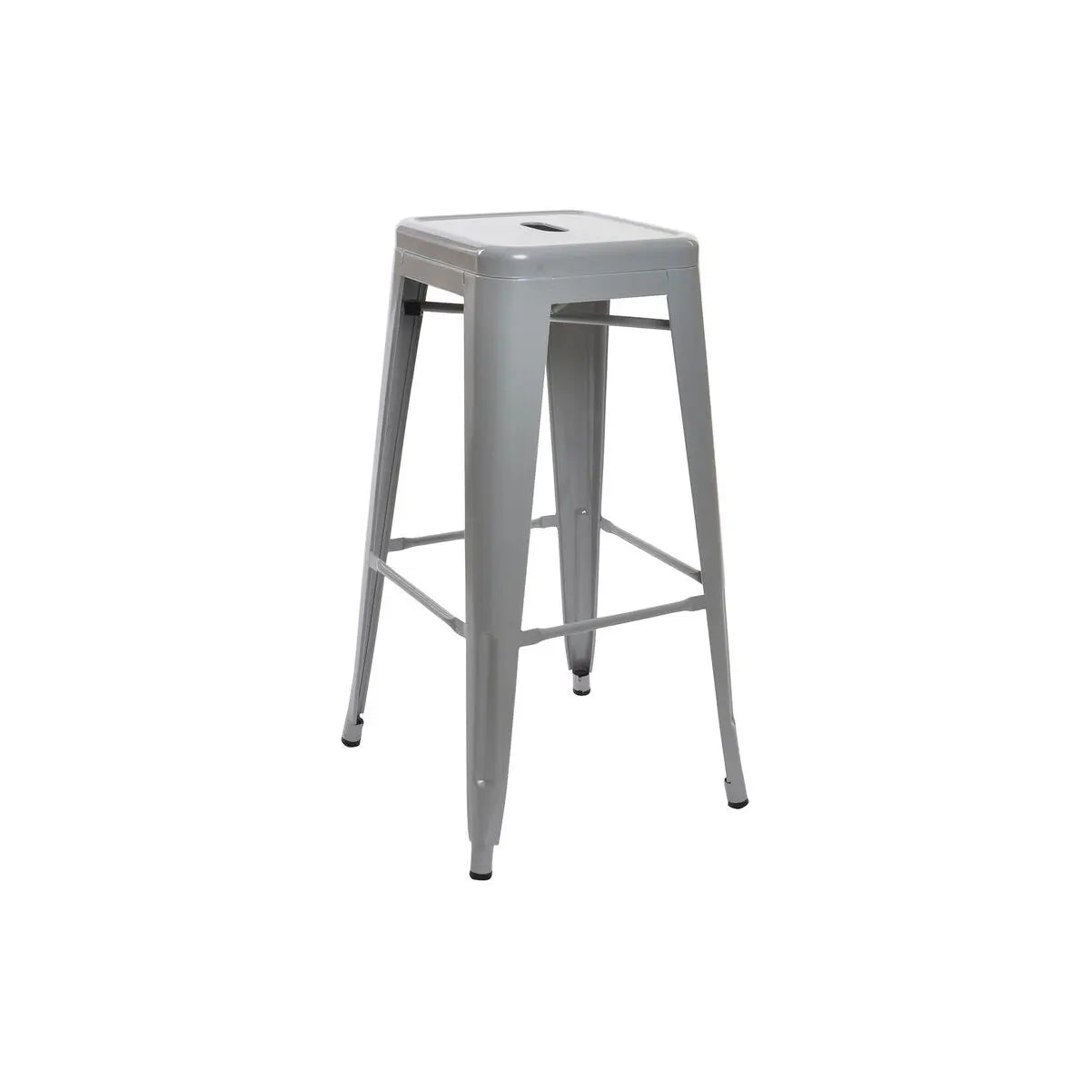 Tabouret DKD Home Decor 43 x 43 x 76 cm Gris Métal Mamm