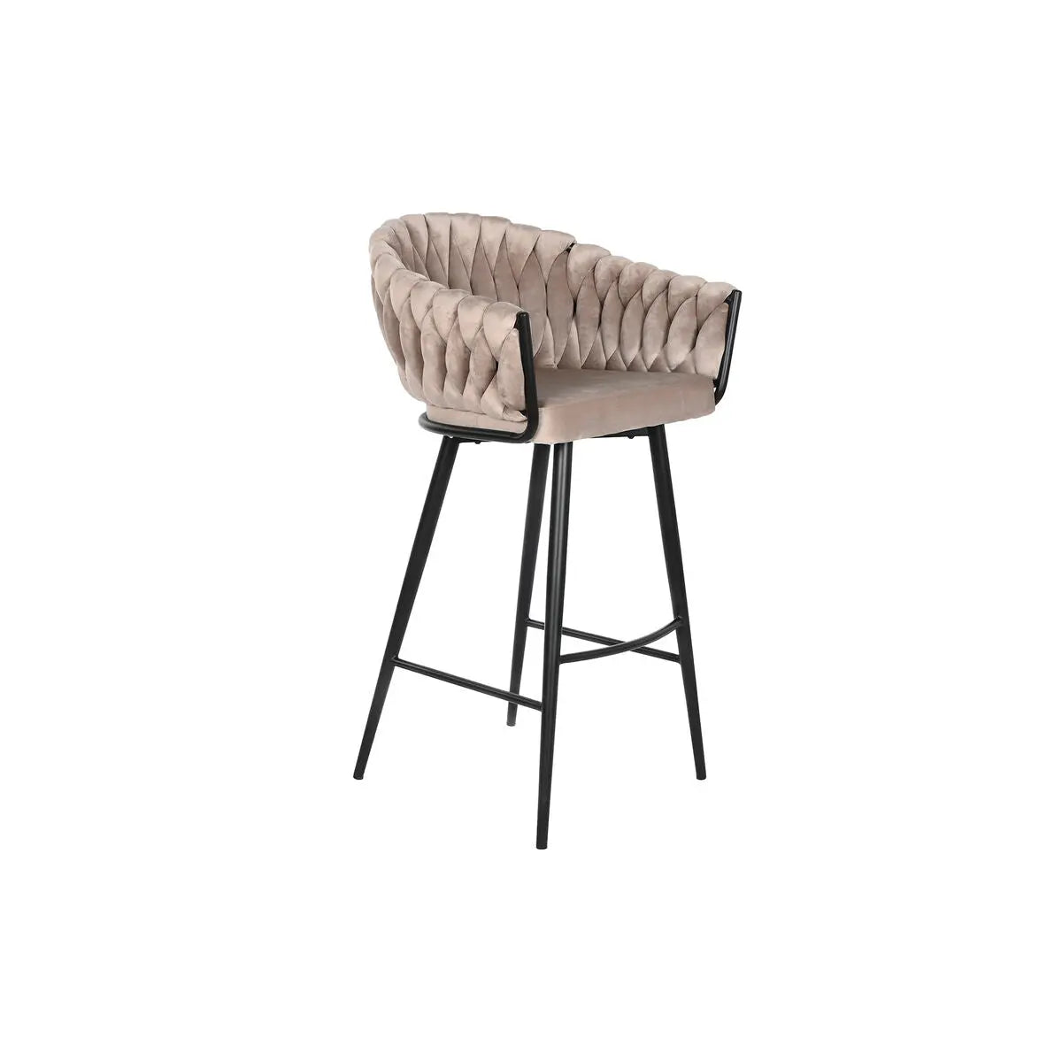 Tabouret DKD Home Decor Noir Beige Métal 61 x 52 x 101 cm Mamm