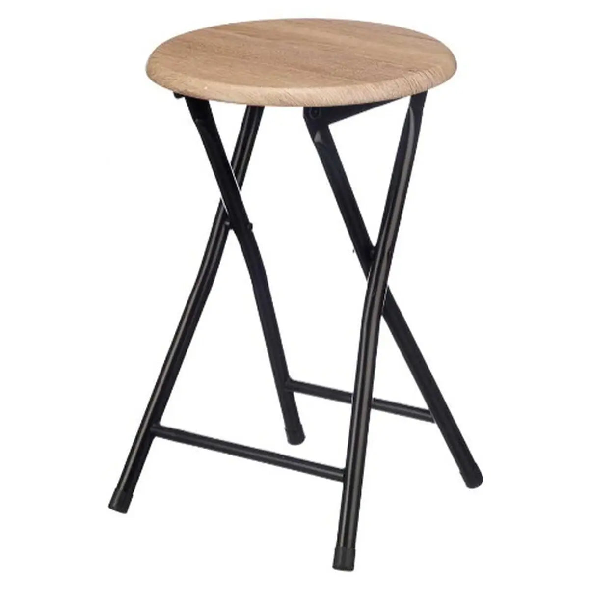 Tabouret Gift Decor WR7007M Naturel PVC Métal Bois MDF 30 x 46 x 30 cm 71,8 x 6,5 x 30 cm (8 Unités) Bigbuy