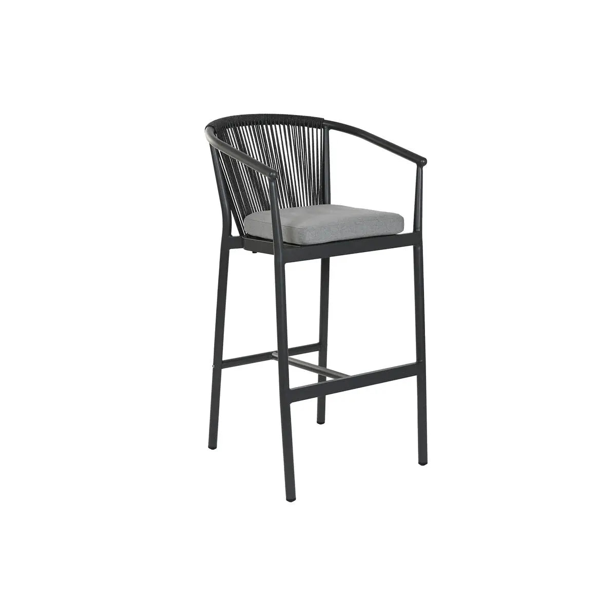 Tabouret Home ESPRIT Aluminium rotin synthétique 57 x 61 x 108 cm Mamm