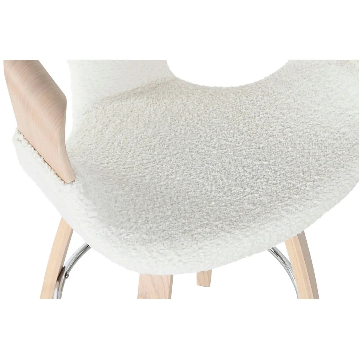 Tabouret Home ESPRIT Blanc Bois 55,5 x 52,5 x 92,5 cm Bigbuy