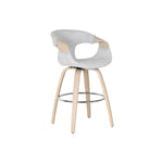 Tabouret Home ESPRIT Gris Bois 55,5 x 52,5 x 92,5 cm Bigbuy