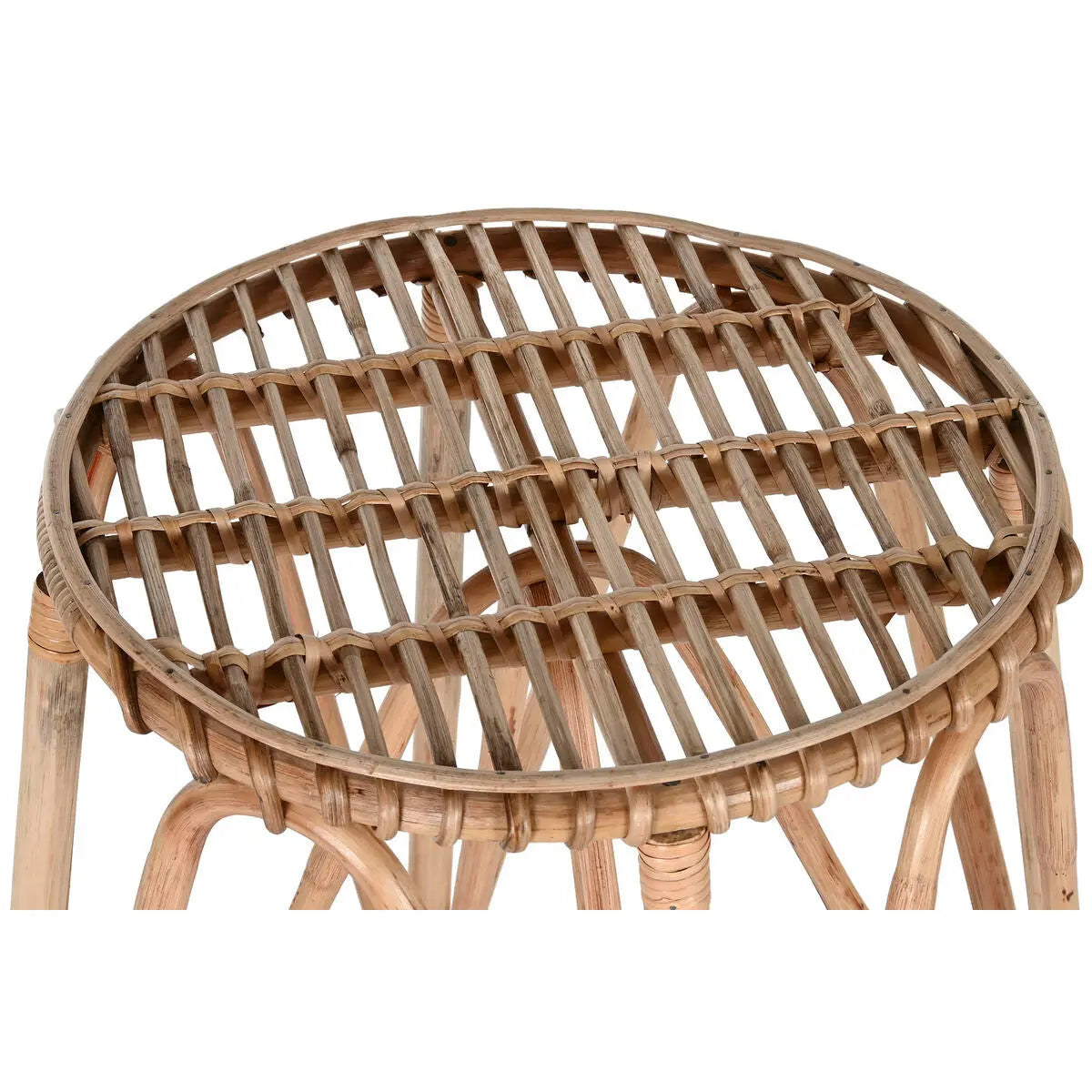 Tabouret Home ESPRIT Naturel osier 50 X 50 X 86 cm Mamm