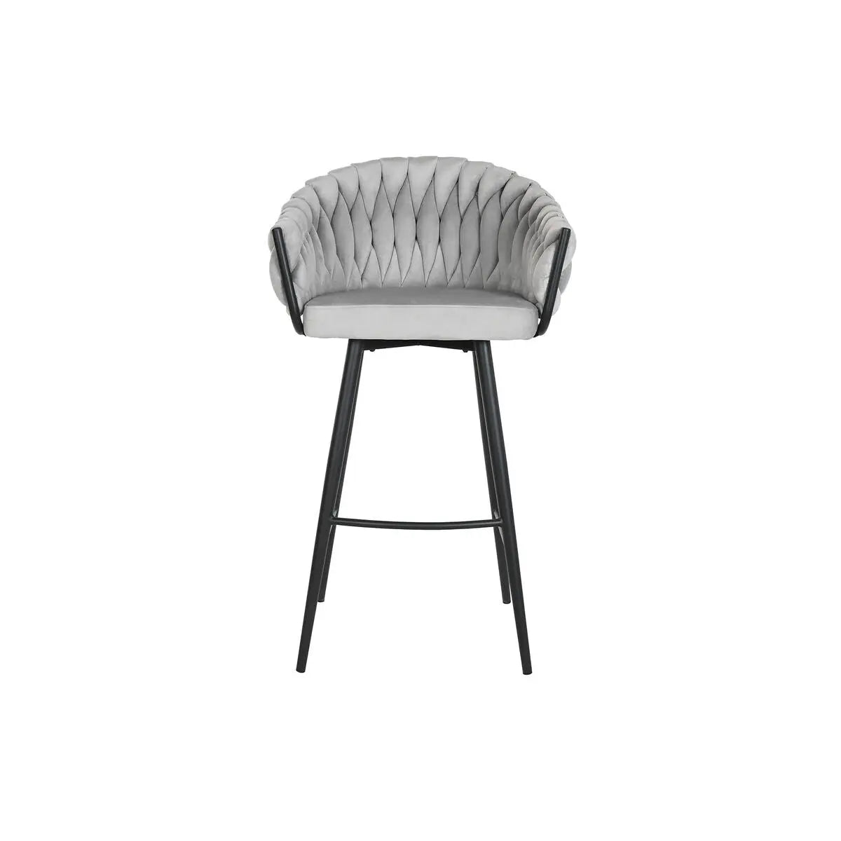 Tabouret Home ESPRIT Noir Gris Métal 58 x 53 x 101 cm Mamm