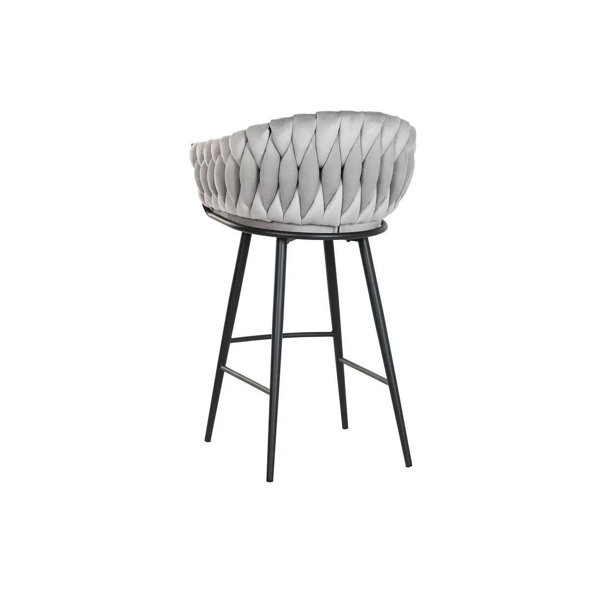 Tabouret Home ESPRIT Noir Gris Métal 58 x 53 x 101 cm Mamm