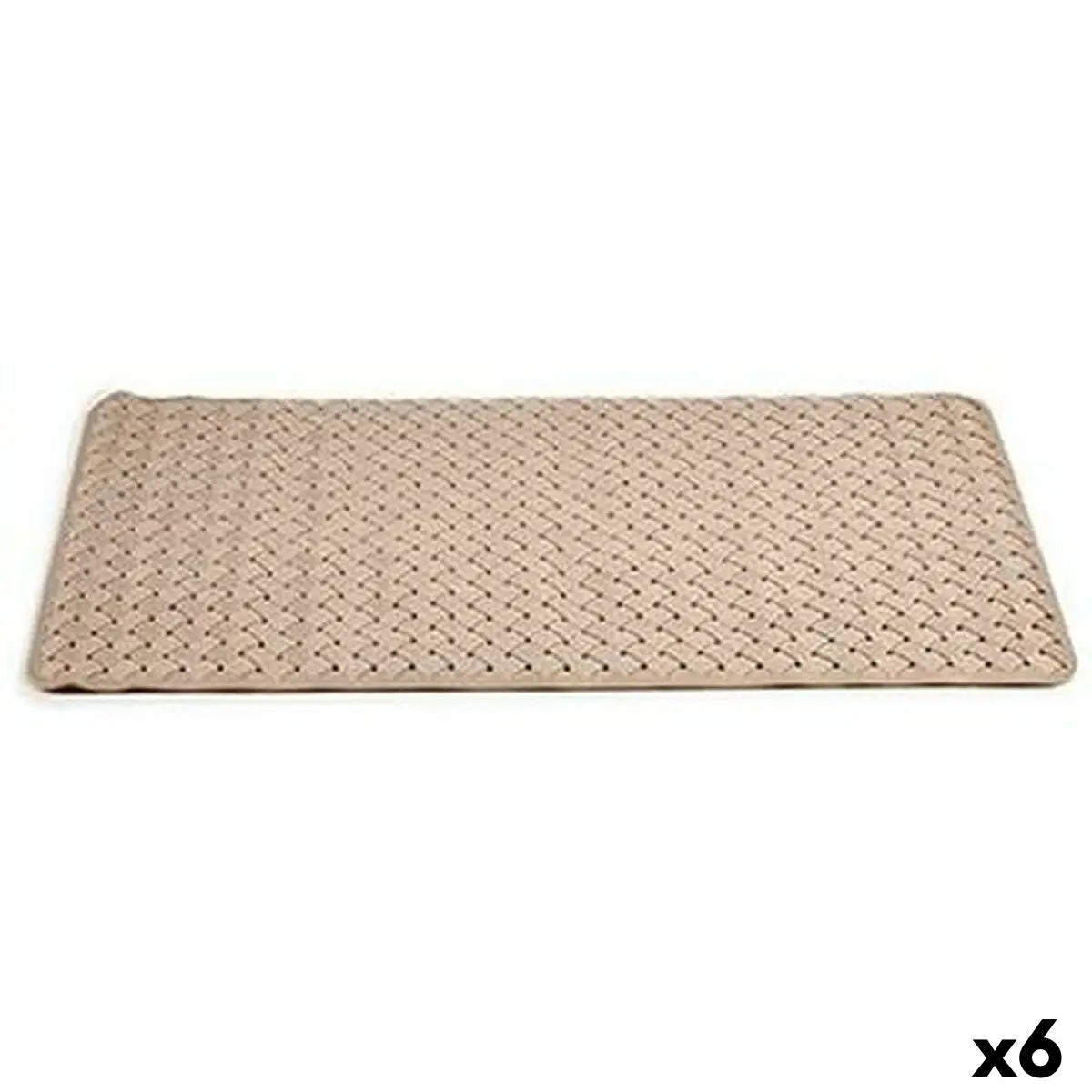 Tapis de bain Berilo AR1910100 Beige PVC 38 x 0,03 x 78 cm (6 Unités) Bigbuy