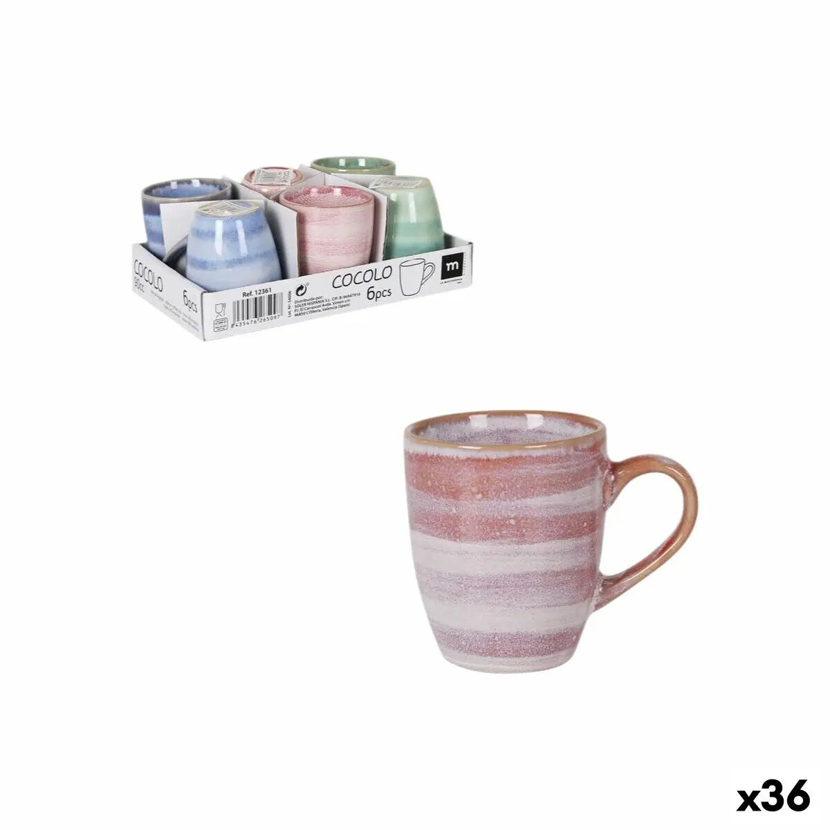 Tasse de café et de thé La Mediterránea Cocolo 90 ml (36 Unités) Mamm