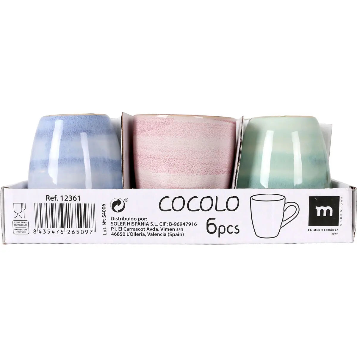 Tasse de café et de thé La Mediterránea Cocolo 90 ml (36 Unités) Mamm