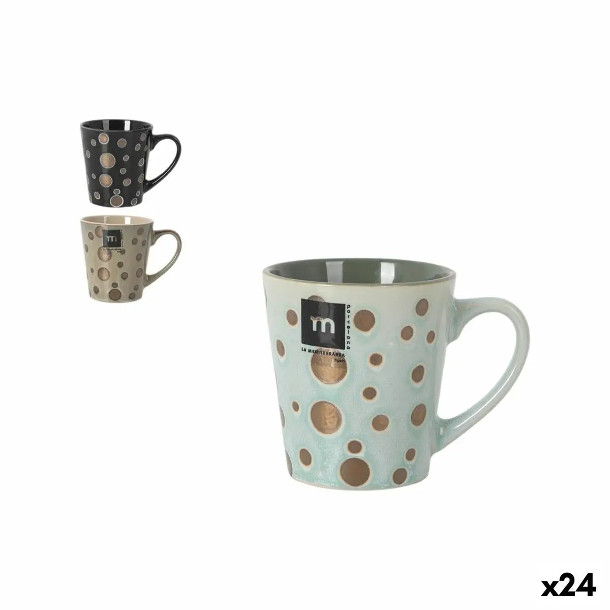 Tasse de café et de thé La Mediterránea Lunas 220 ml Lune (24 Unités) Mamm