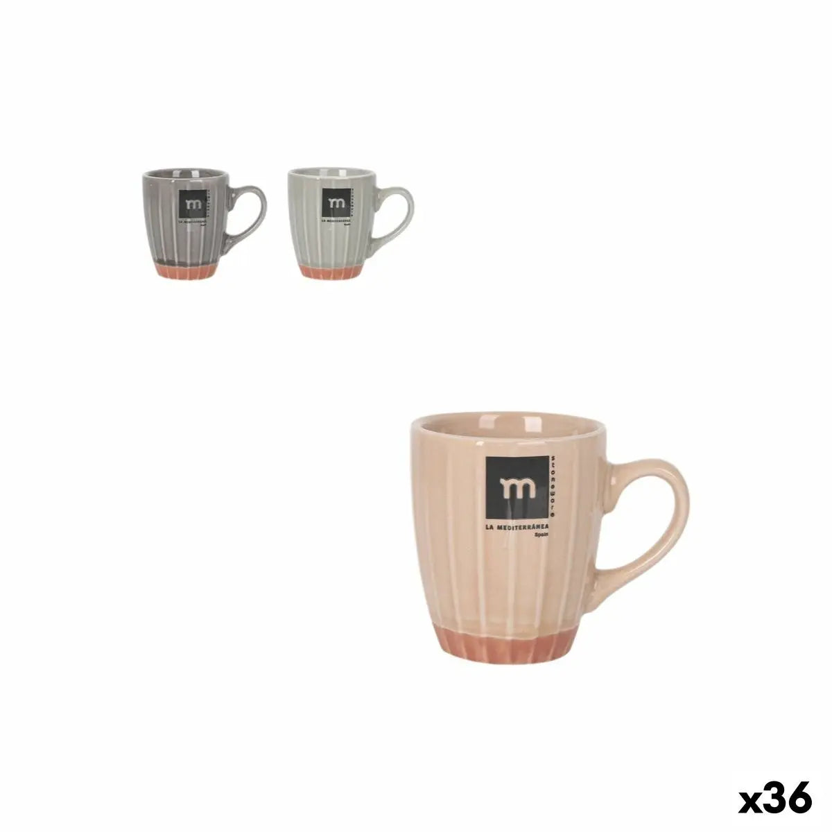 Tasse de café et de thé La Mediterránea Melody 90 ml (36 Unités) Mamm