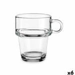 Tasse de café et de thé Vivalto Z908-9/BHA6 Transparent verre 270 ml (6 Unités) Mamm