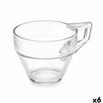 Tasse de café et de thé Vivalto ZLQ02/BHA6 Transparent verre 199 ml (6 Unités) Mamm