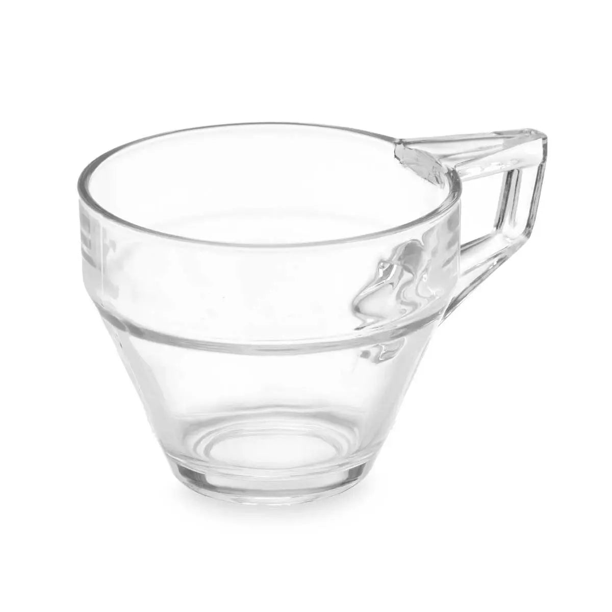 Tasse de café et de thé Vivalto ZLQ02/BHA6 Transparent verre 199 ml (6 Unités) Mamm