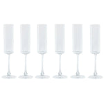 Verre à pied évasé de champagne et de cava Home ESPRIT Transparent Verre 160 ml (6 Unités) Bigbuy