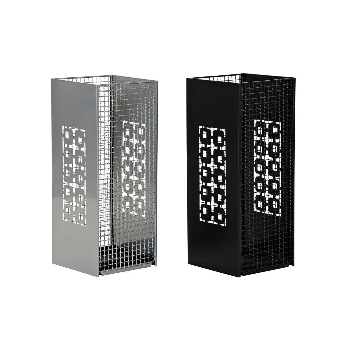 porte-parapluie DKD Home Decor 19 x 19 x 47,5 cm Noir Gris Métal Loft (2 Unités) Mamm