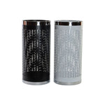 porte-parapluie DKD Home Decor 23 x 50 cm Blanc Noir Acier 23 x 23 x 50 cm (2 Unités) Mamm