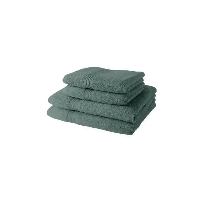2 Serviettes de bain TODAY 50x90 + 2 Draps de bain 70x130 cm 100% Coton - Celadon Mamm
