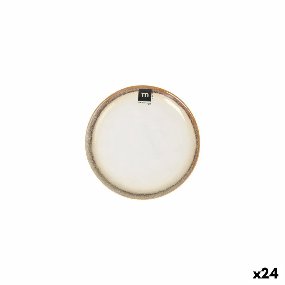 Assiette à dessert Inde Fustam Ø 15,5 cm (24 Unités) Bigbuy
