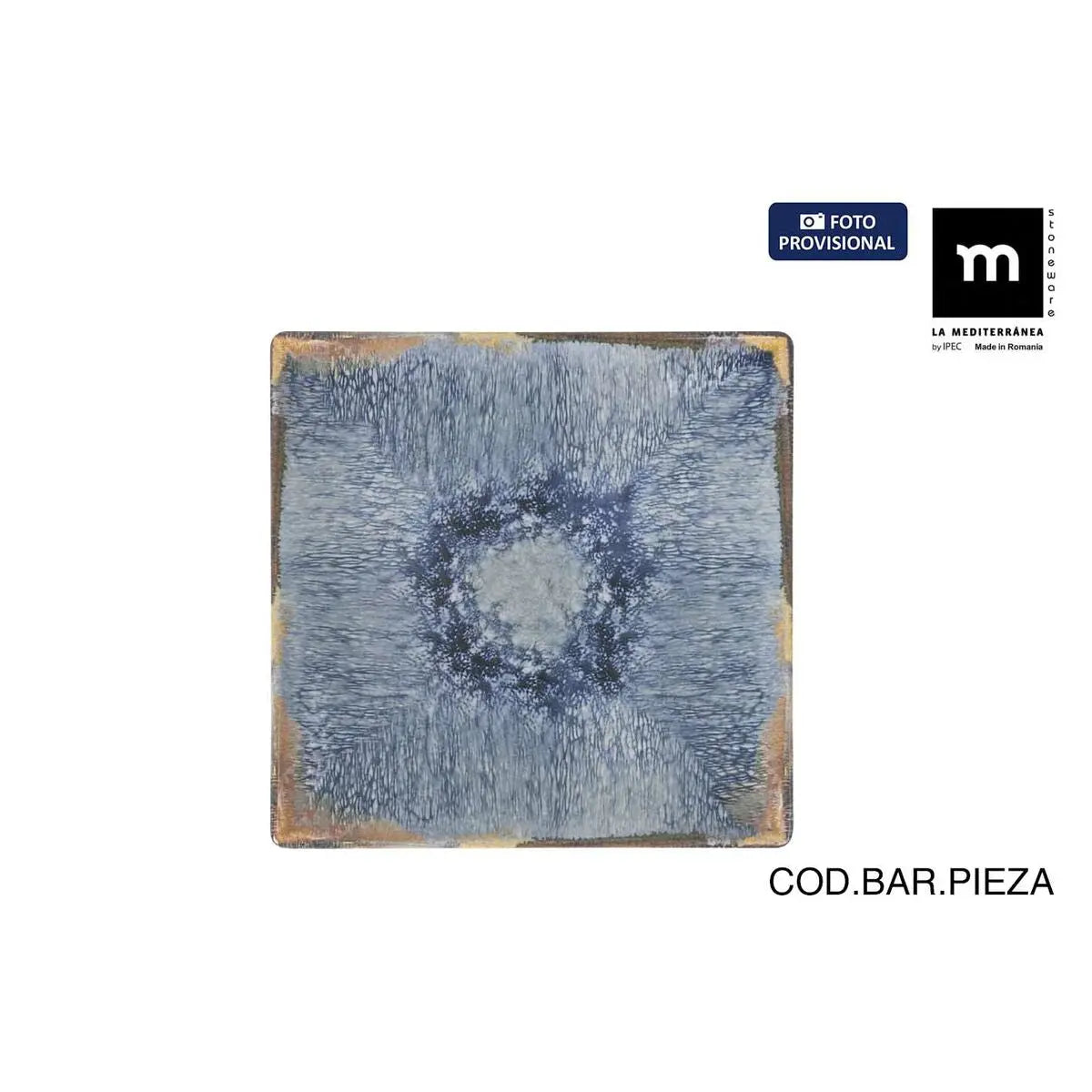 Assiette à dessert La Mediterránea Aelia 18 x 18 x 2 cm (12 Unités) Bigbuy