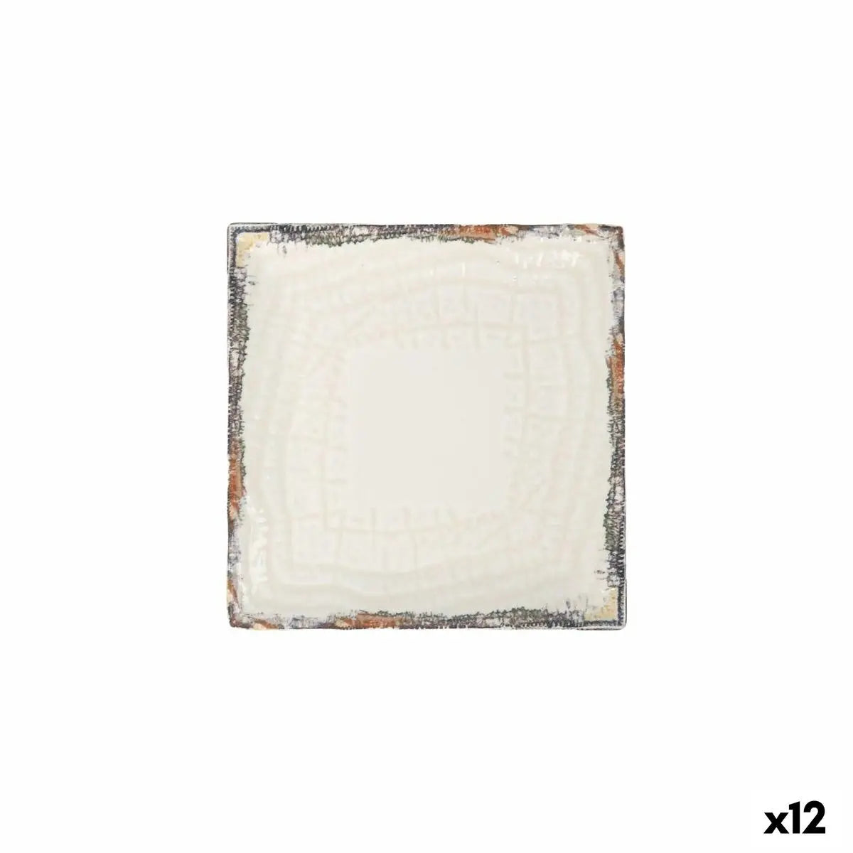 Assiette à dessert La Mediterránea Albus 18 x 18 x 2 cm (12 Unités) - MAMM®