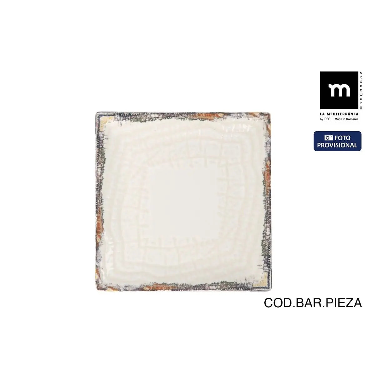 Assiette à dessert La Mediterránea Albus 18 x 18 x 2 cm (12 Unités) - MAMM®
