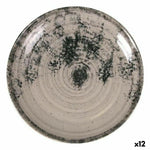 Assiette à dessert La Mediterránea Aspe Gris Ø 19,8 x 2,7 cm (12 Unités) Bigbuy