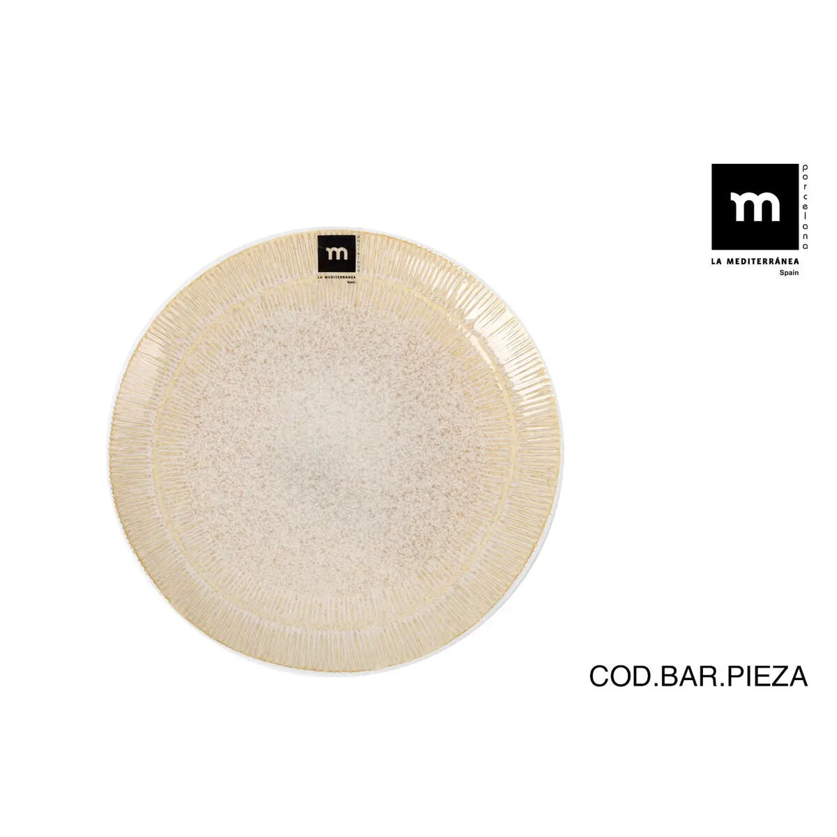 Assiette à dessert La Mediterránea Calobra (24 Unités) Bigbuy