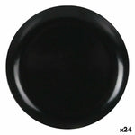 Assiette à dessert La Mediterránea Mélamine Anthracite 20 cm (24 Unités) Bigbuy