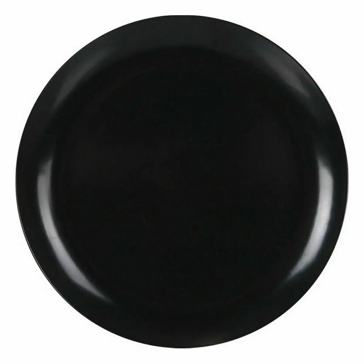 Assiette à dessert La Mediterránea Mélamine Anthracite 20 cm (24 Unités) Bigbuy