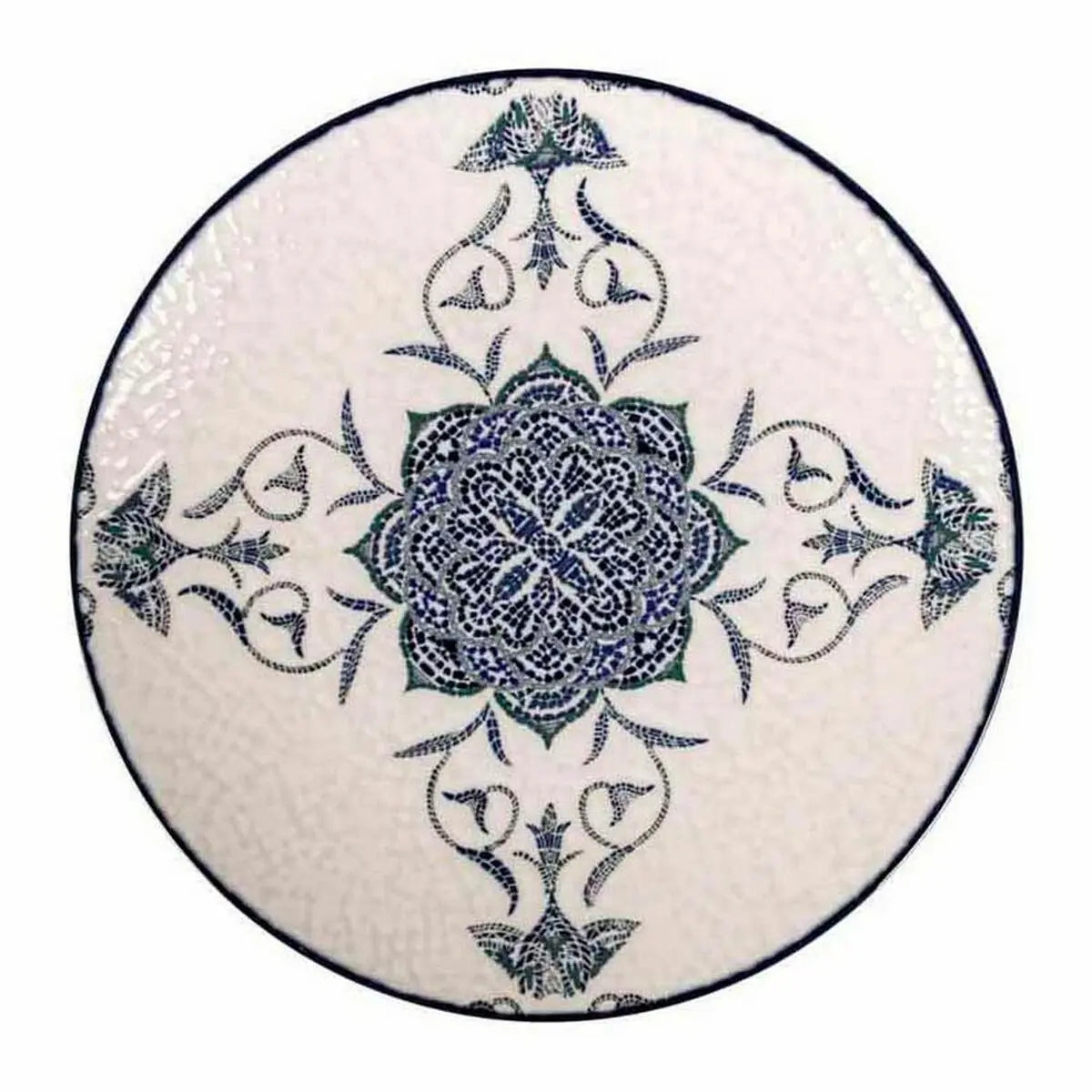 Assiette à dessert La Mediterránea Rosetta Porcelaine (12 Unités) Bigbuy