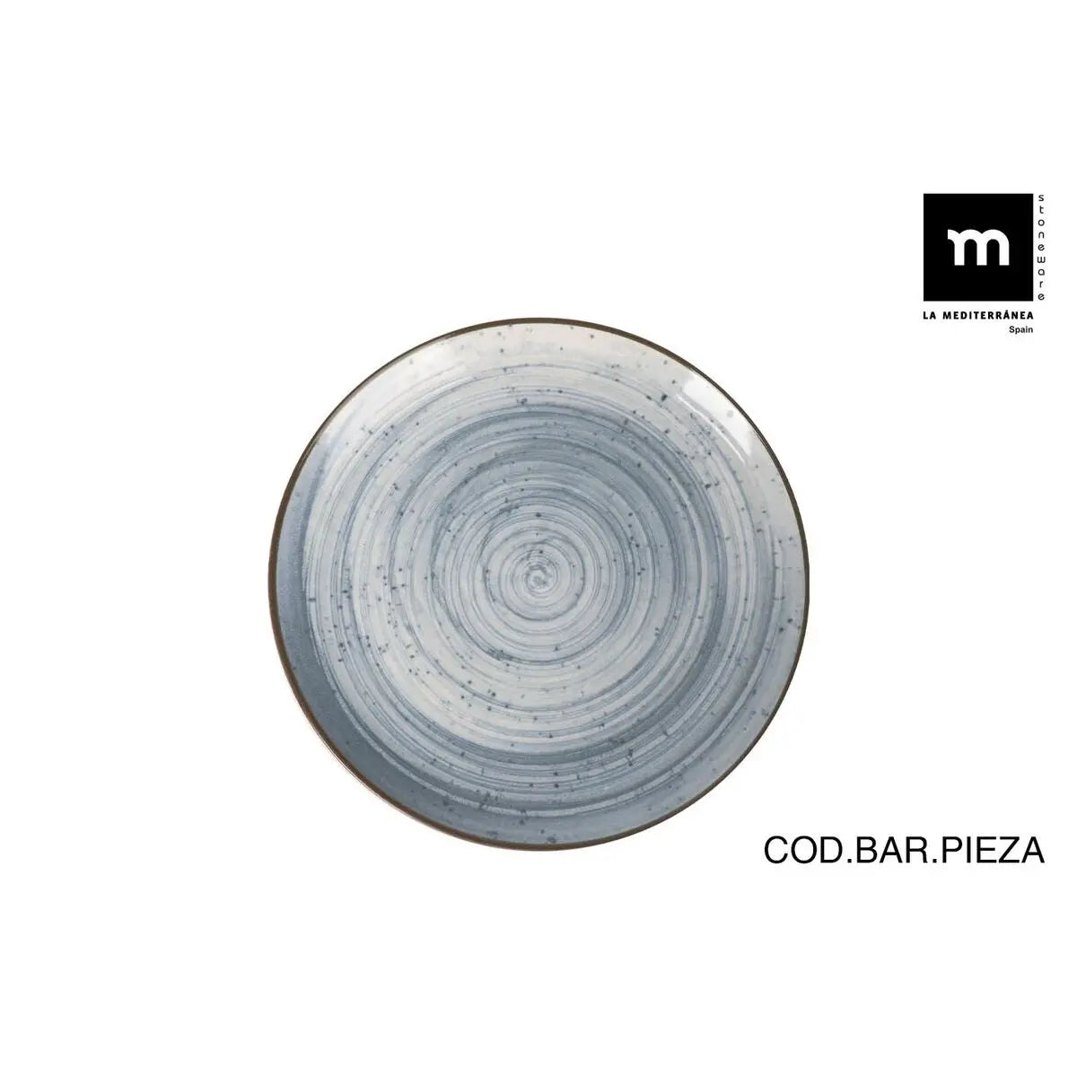 Assiette à dessert La Mediterránea Swirl Ø 20 cm (12 Unités) Bigbuy