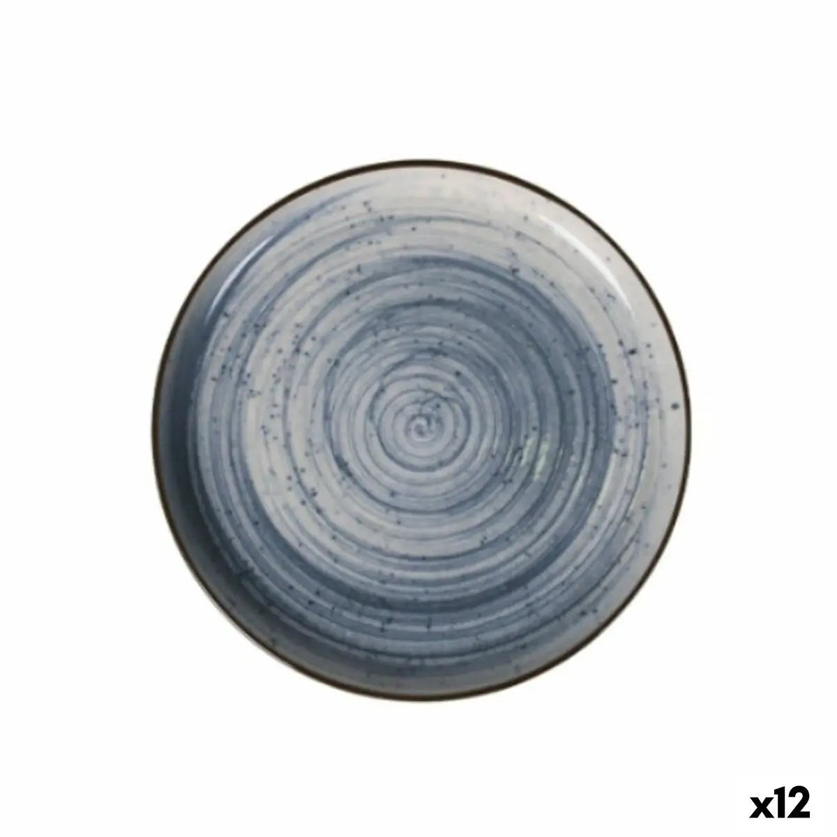 Assiette à dessert La Mediterránea Swirl (12 Unités) Bigbuy