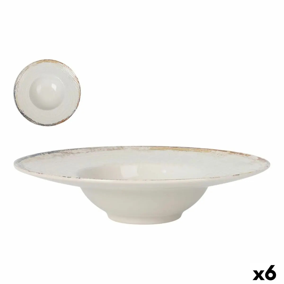 Assiette à pâtes La Mediterránea Albus Ø 28 cm (6 Unités) - MAMM®