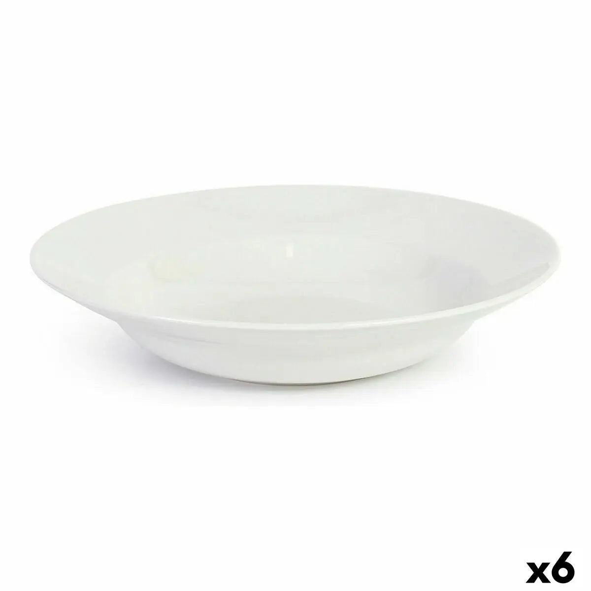 Assiette à pâtes La Mediterránea Bari Grès Blanc (6 Unités) Mamm