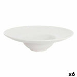 Assiette à pâtes La Mediterránea Bari Ivoire Grès (6 Unités) (25 x 6,6 cm) Mamm