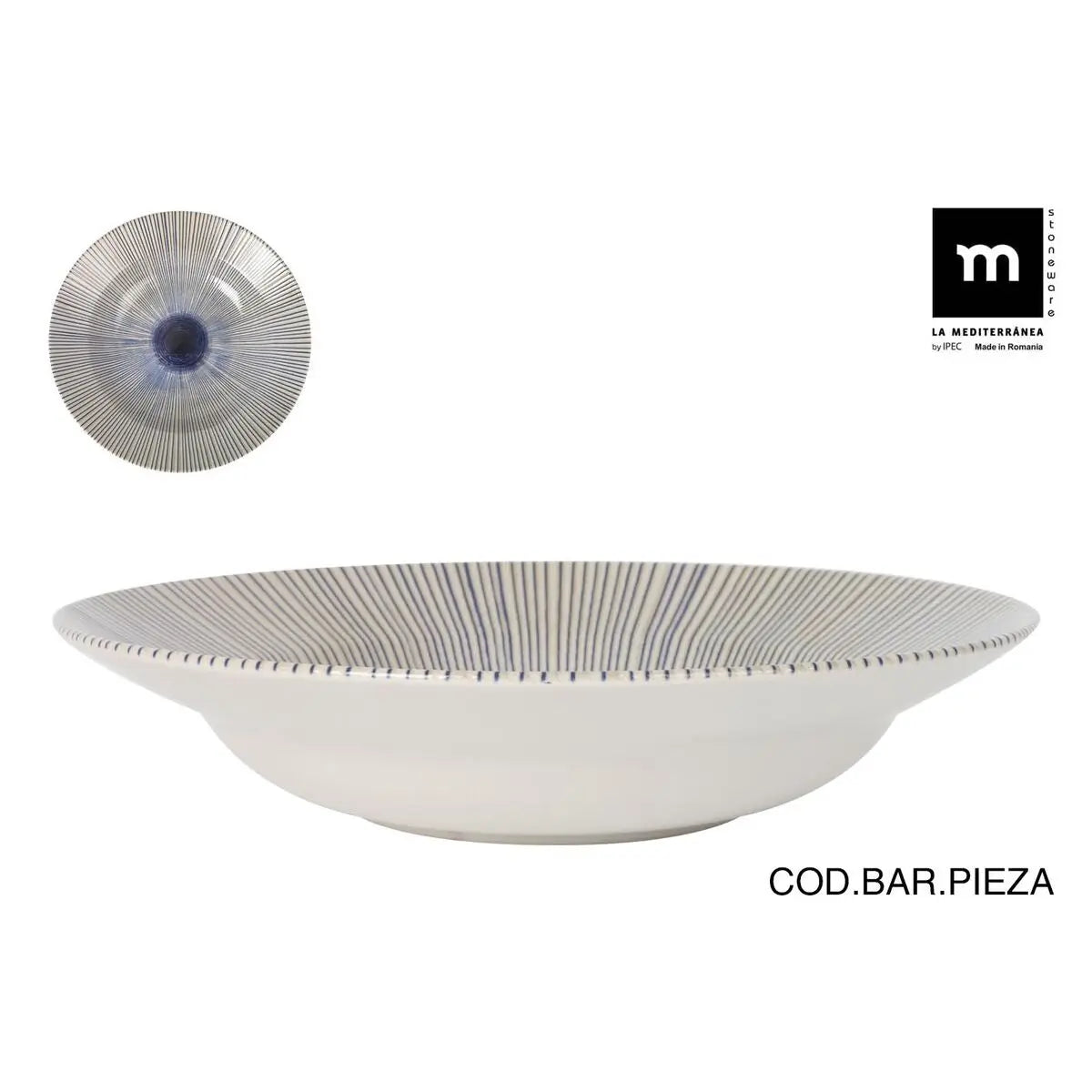 Assiette à pâtes La Mediterránea Irys Ø 29 cm (6 Unités) - MAMM®