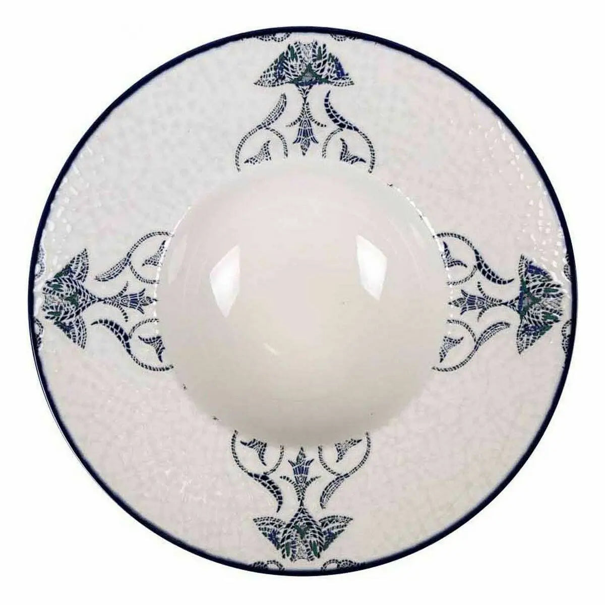 Assiette à pâtes La Mediterránea Rosetta Porcelaine Ø 28 cm (6 Unités) Bigbuy