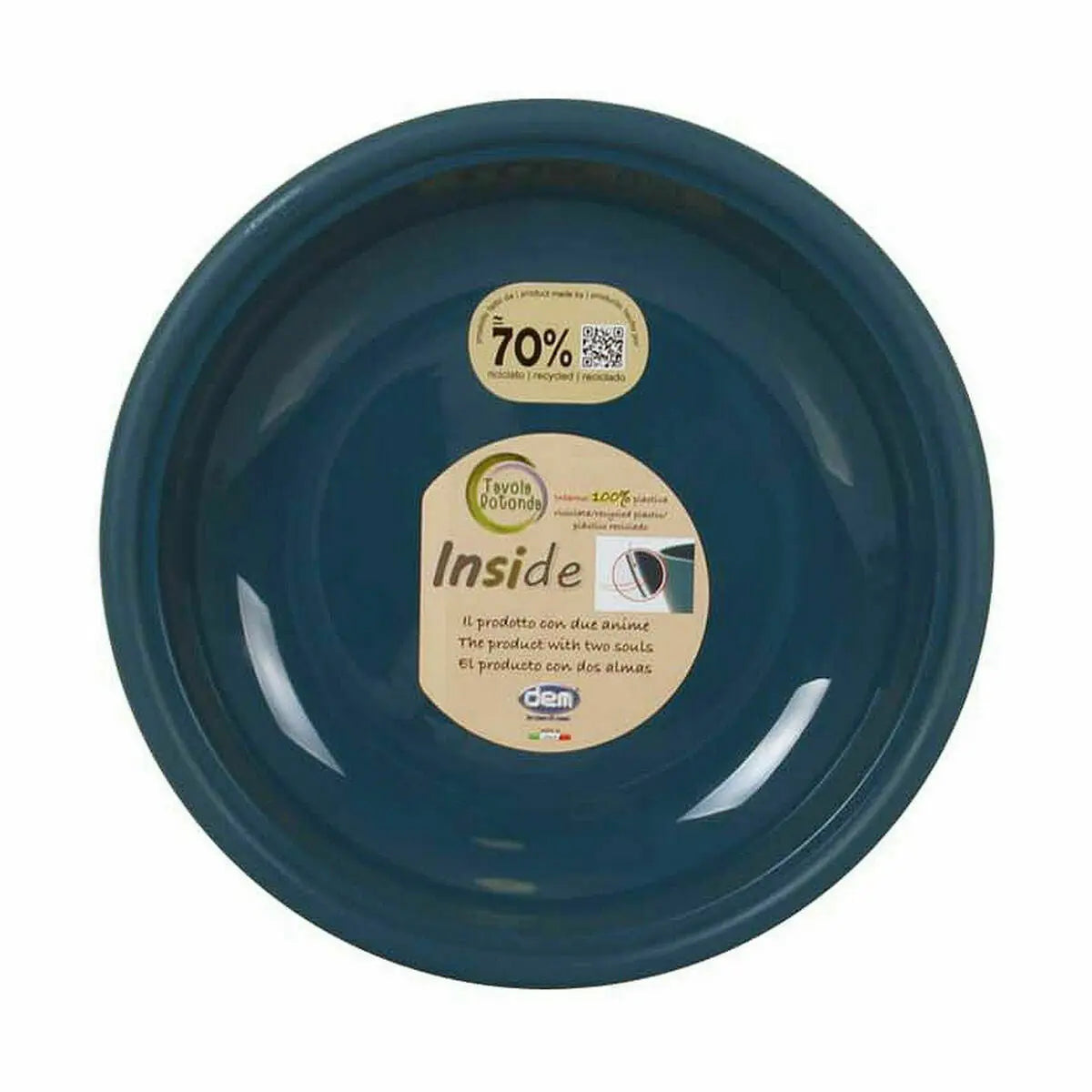 Assiette creuse Dem Inside Bleu foncé (36 Unités) Mamm
