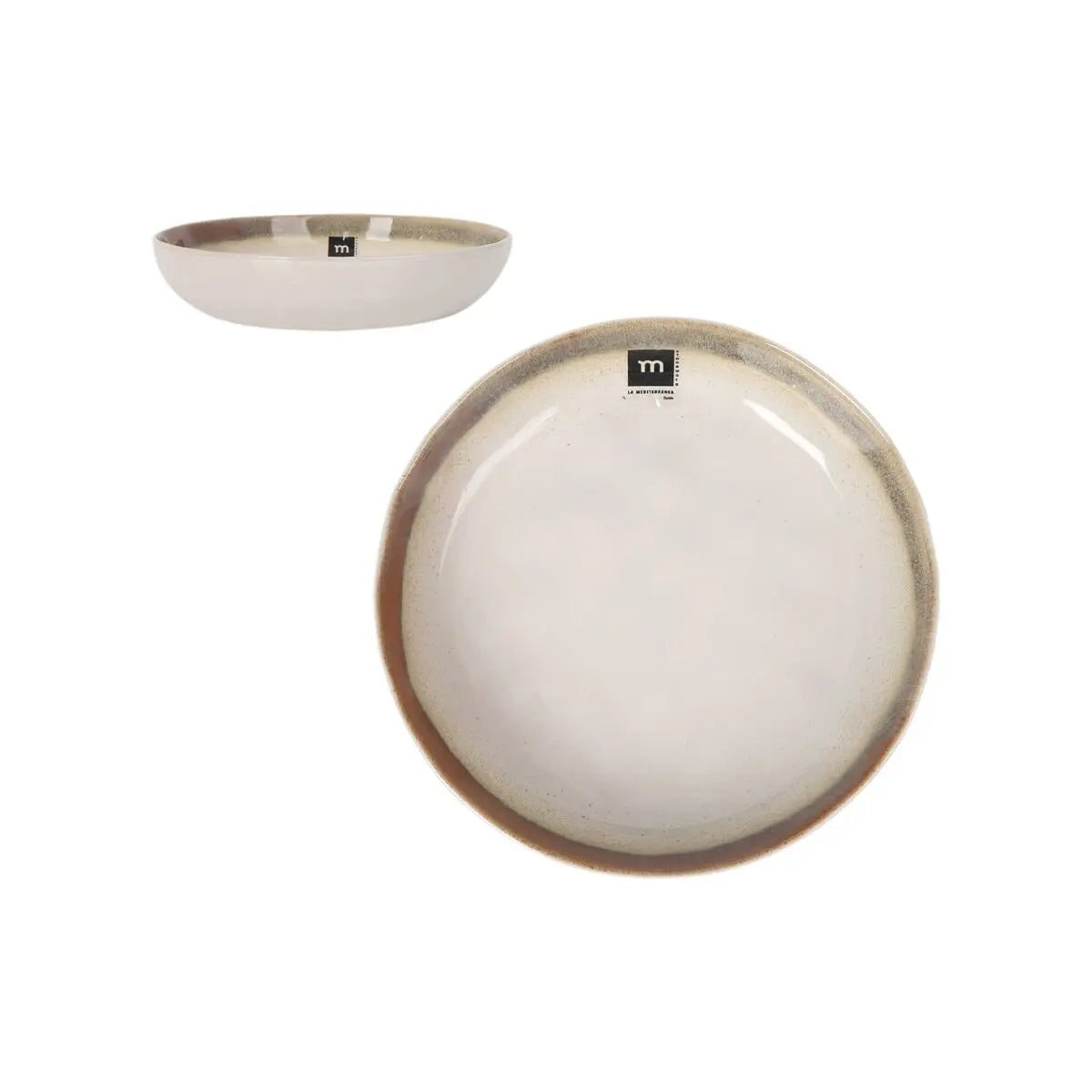 Assiette creuse Inde Fustam ø 21 x 4 cm (18 Unités) - MAMM®