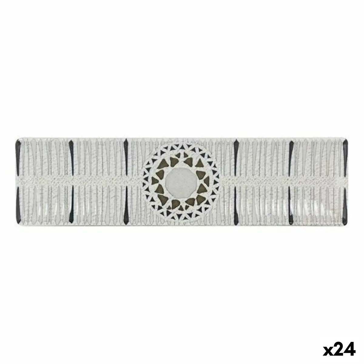Assiette creuse La Mediterránea Barroc Rectangulaire 30 x 8 x 2cm (24 Unités) (30 x 8 cm) Bigbuy