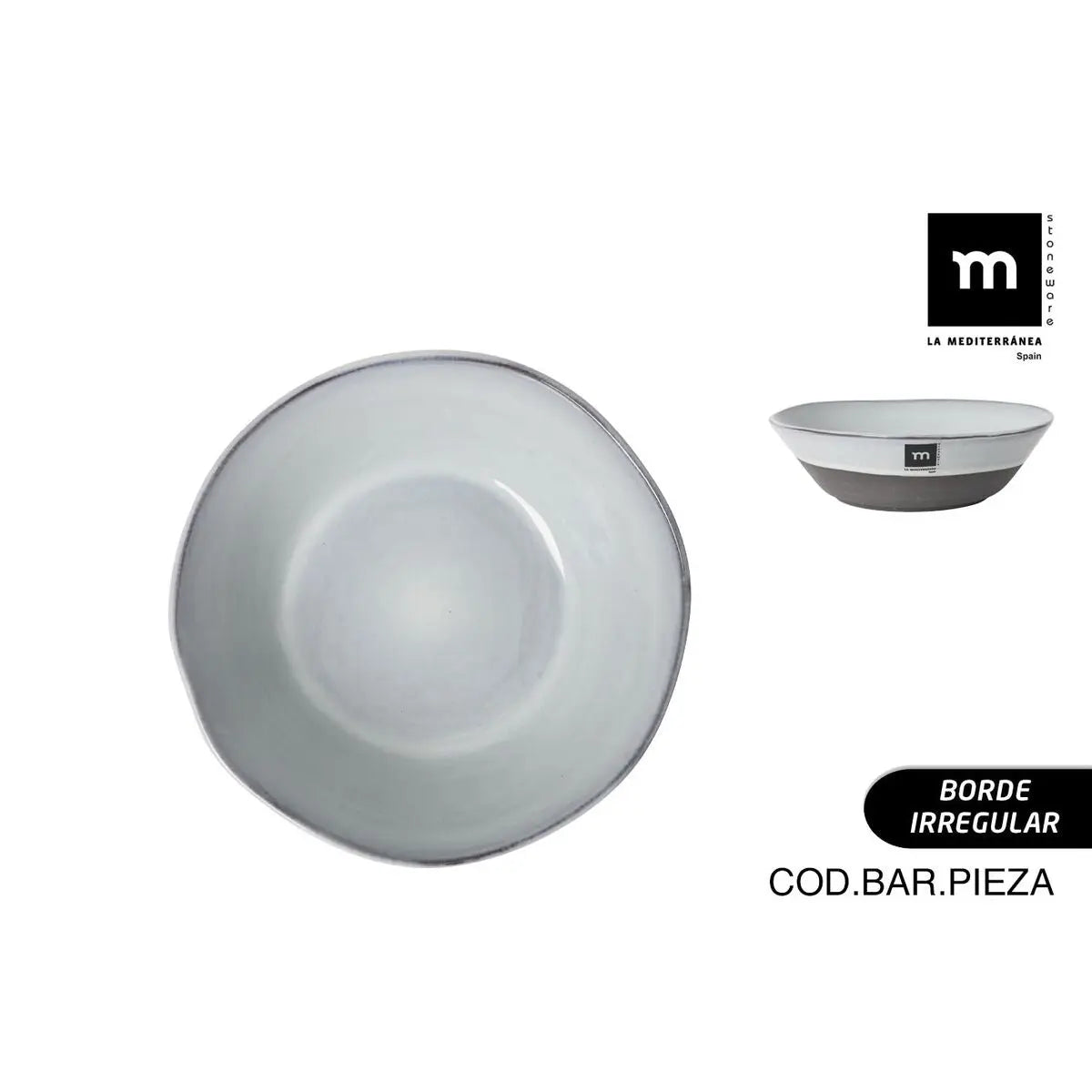 Assiette creuse La Mediterránea Black clay - MAMM®